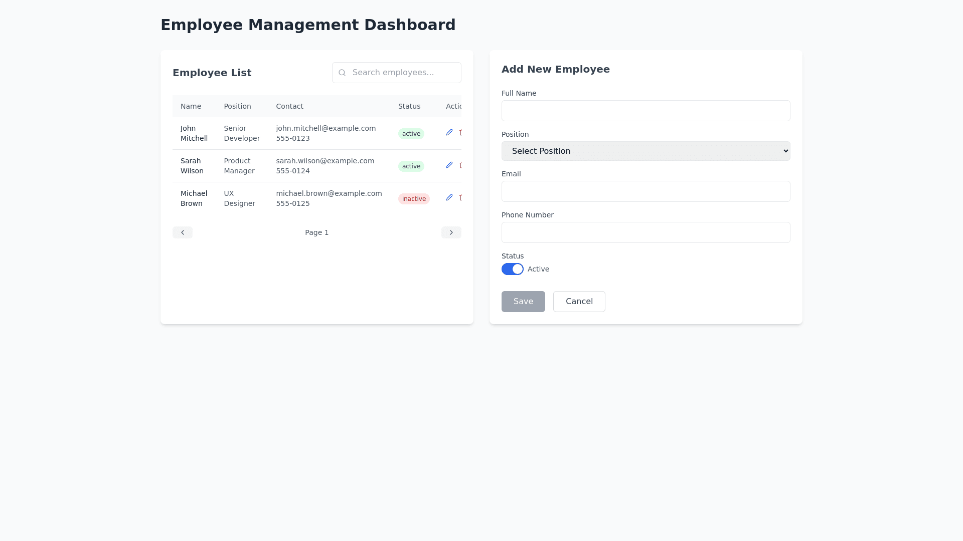 Component Preview