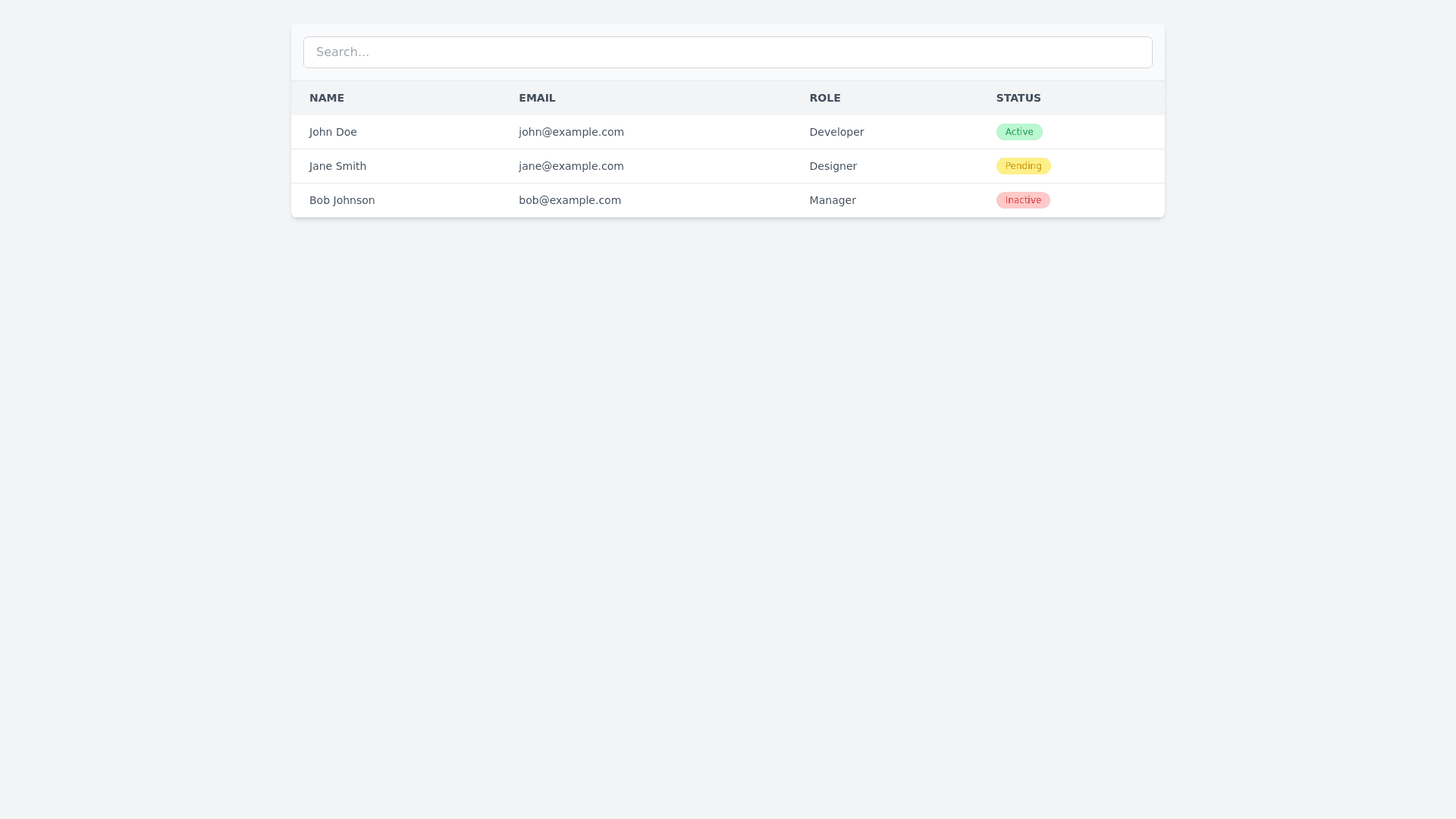 Component Preview