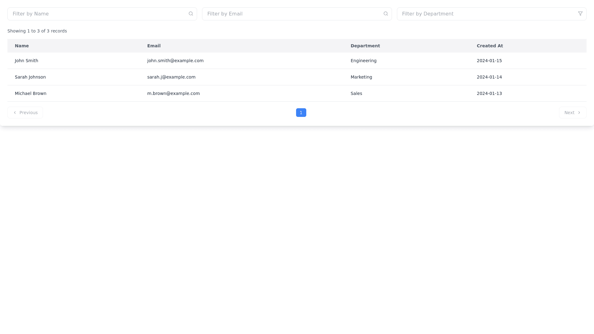 Component Preview