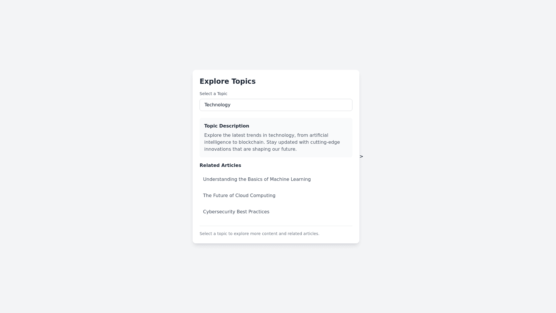Component Preview