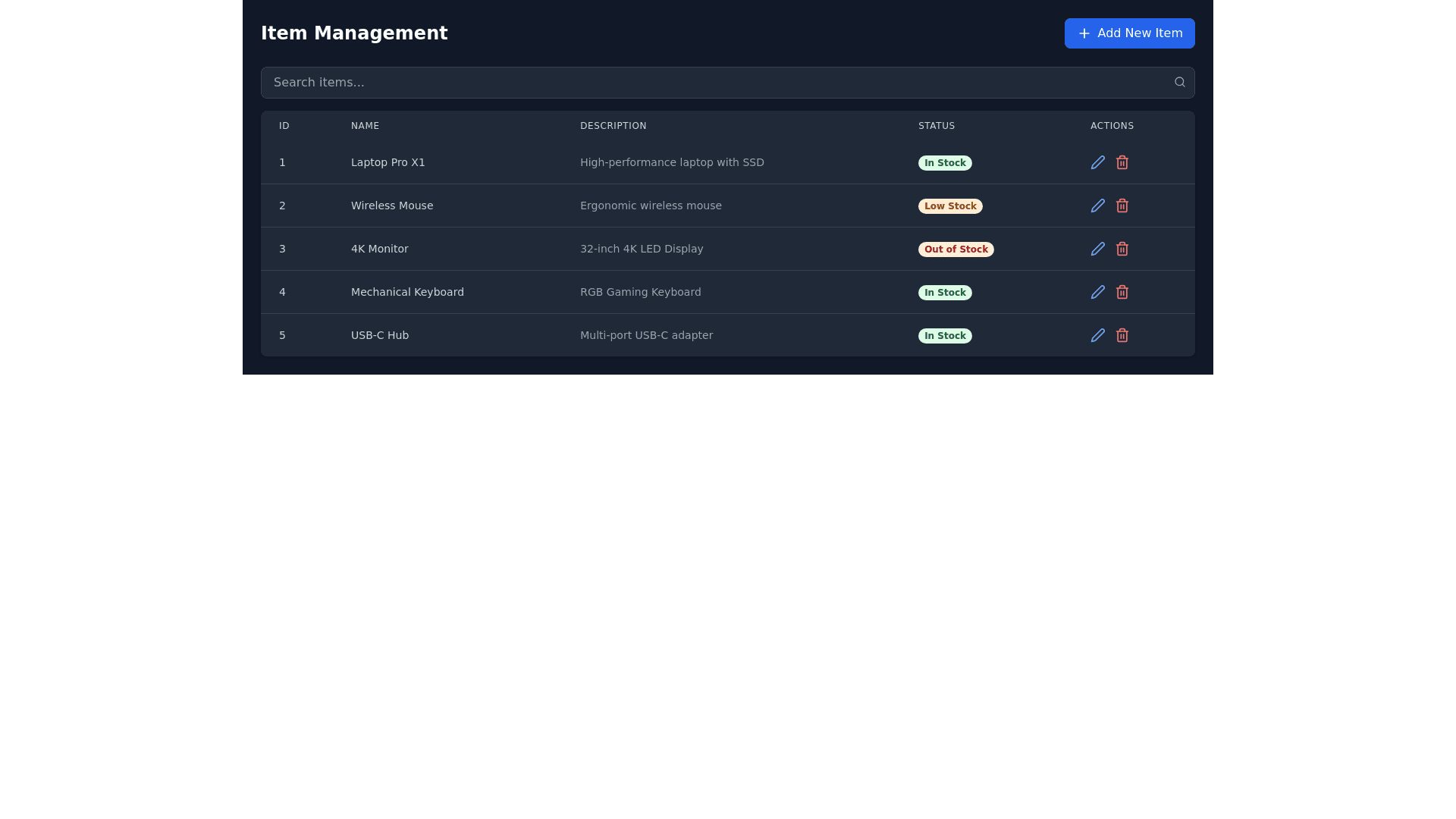 Component Preview
