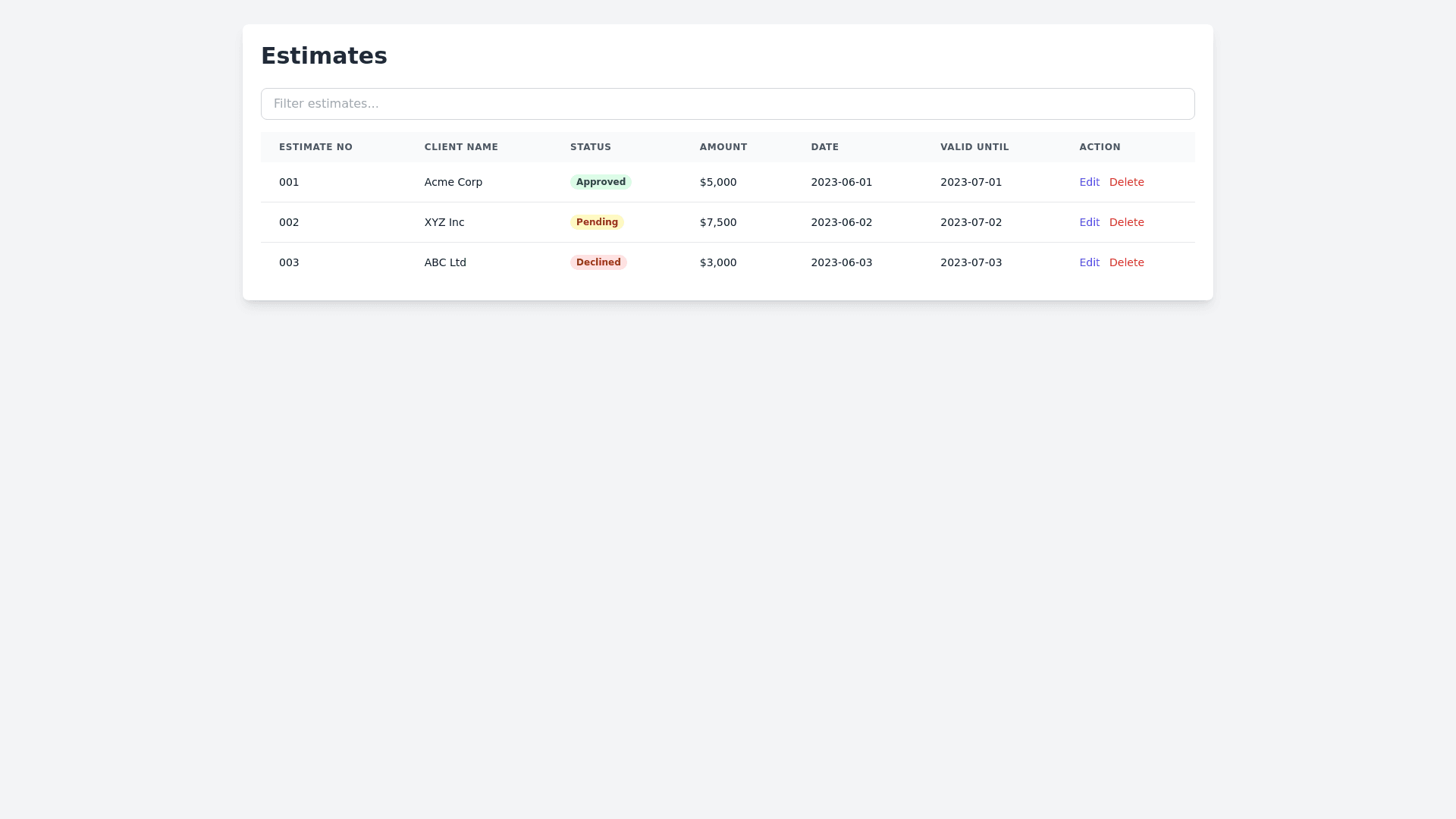 Component Preview
