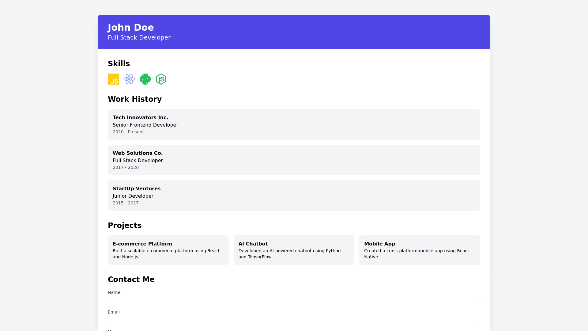 Component Preview