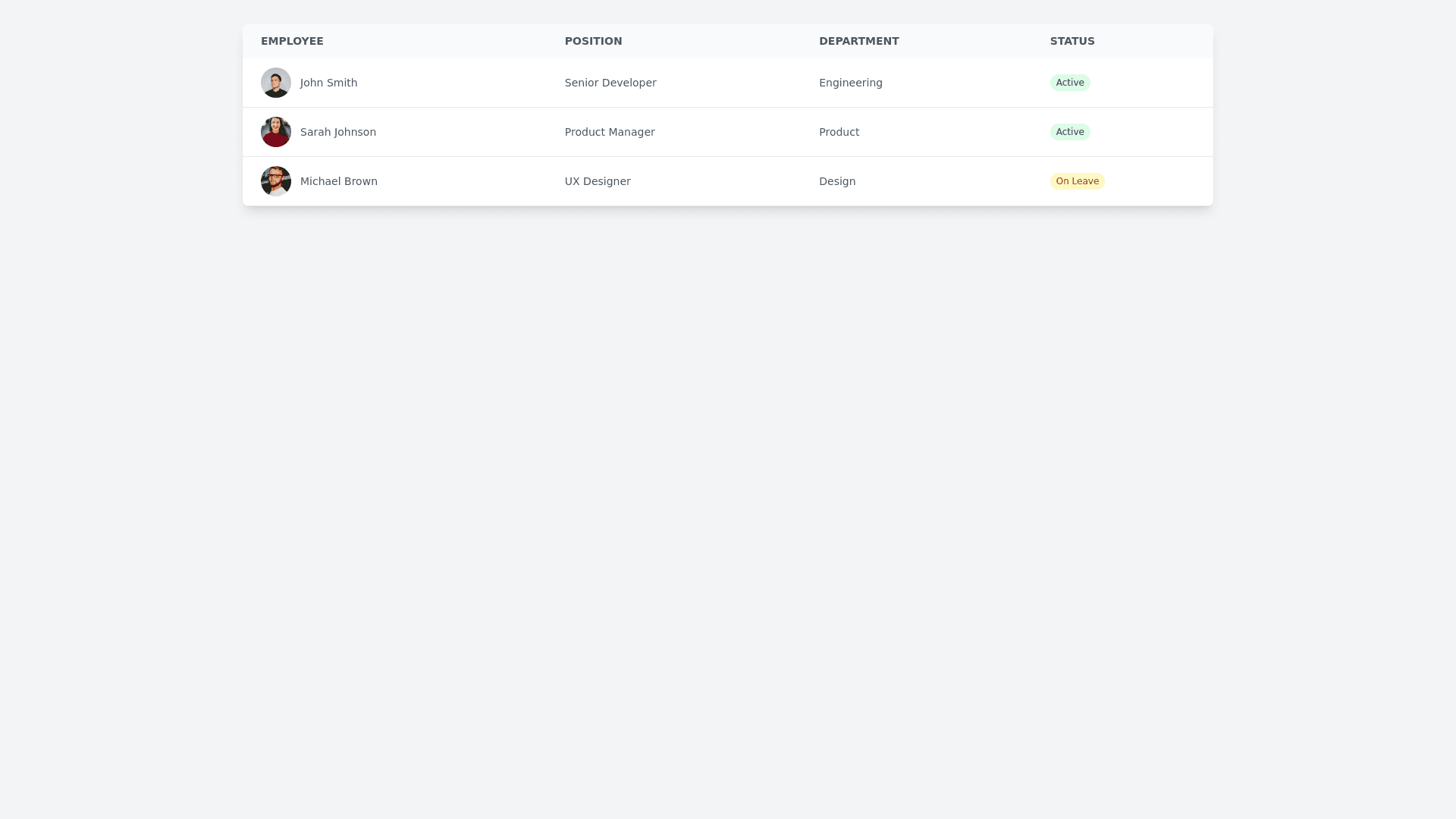 Component Preview