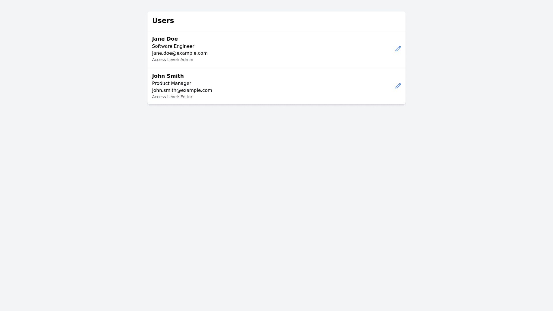 Component Preview
