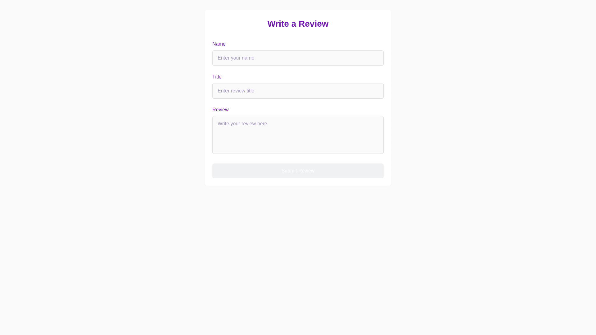 Component Preview