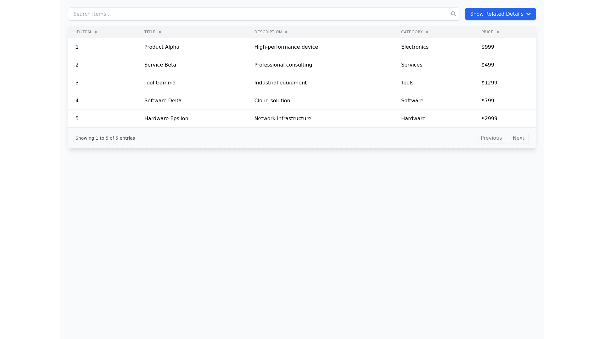 Component Preview