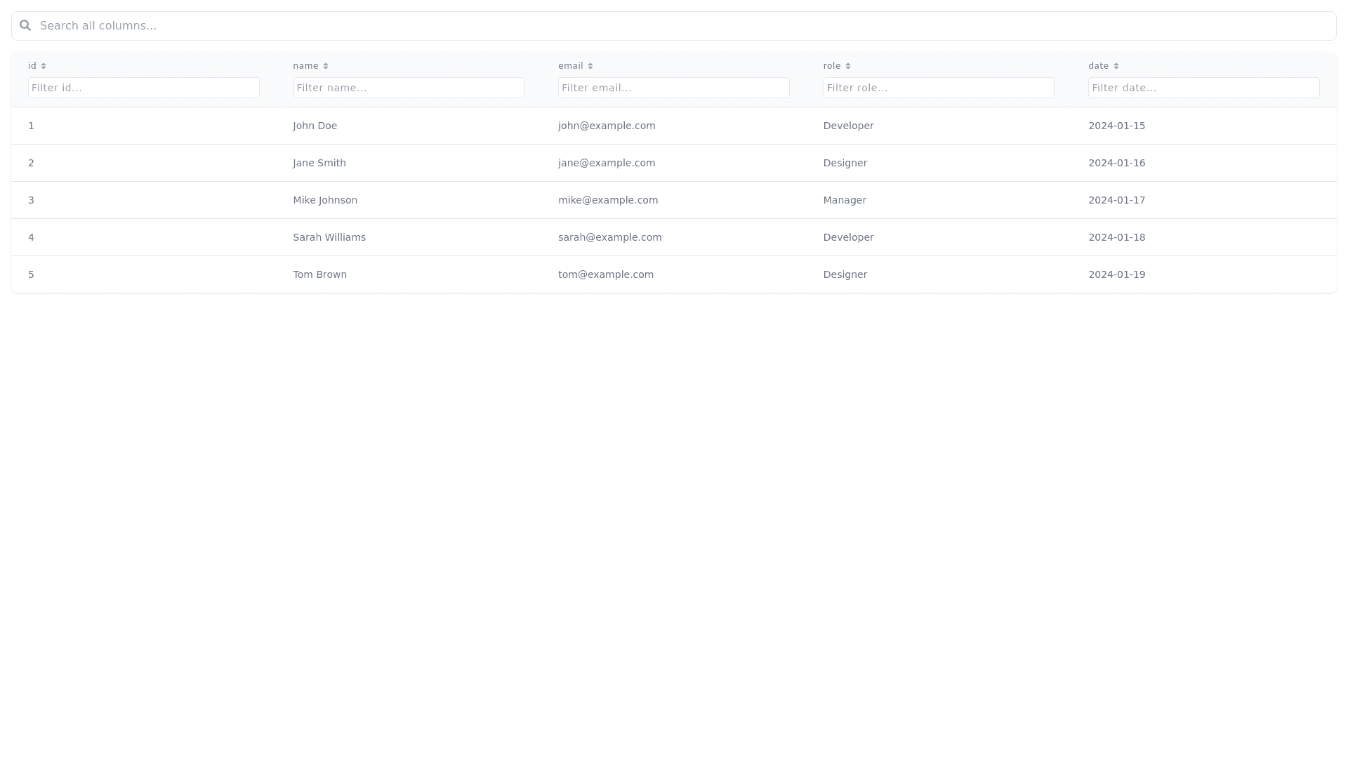 Component Preview