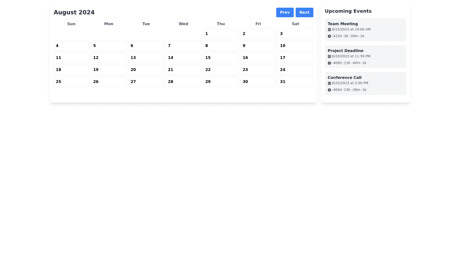 Component Preview