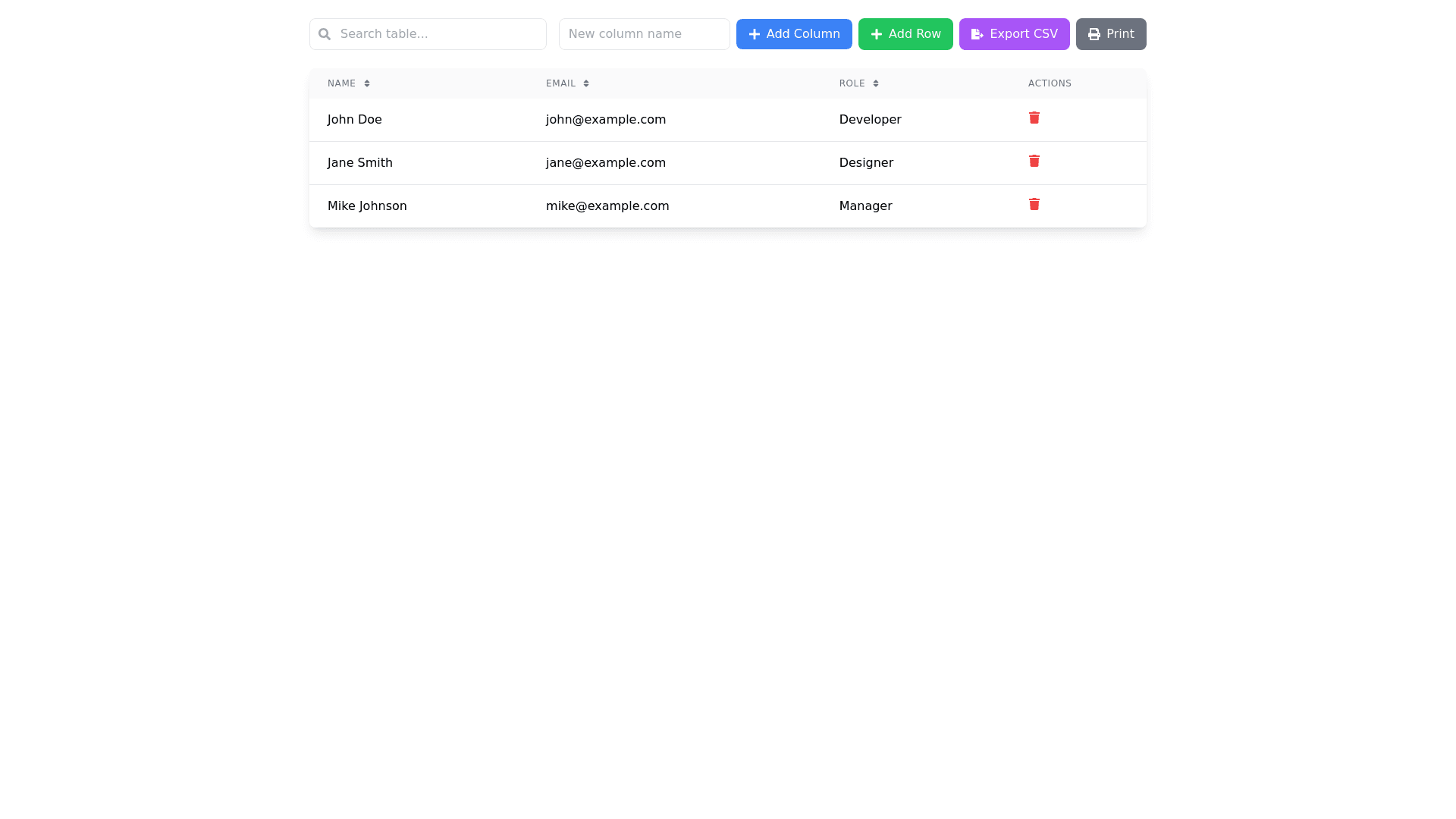 Component Preview