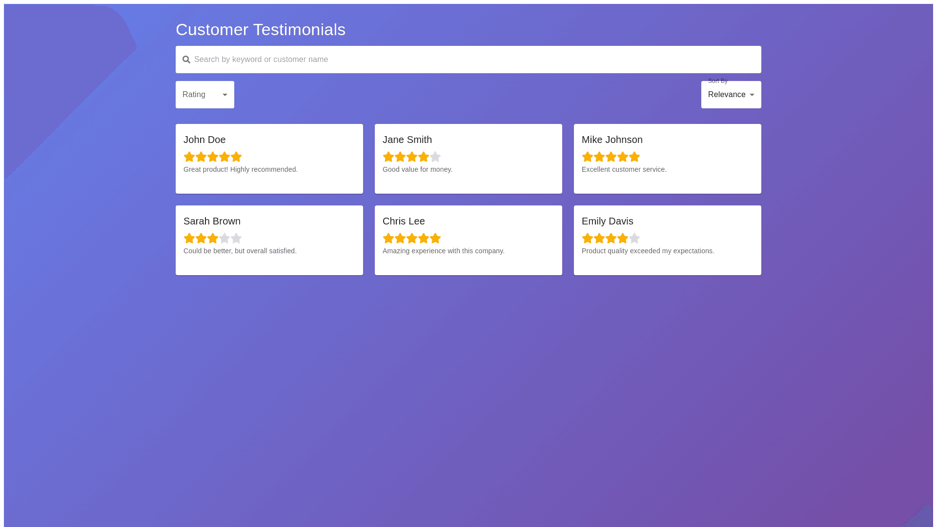 Component Preview