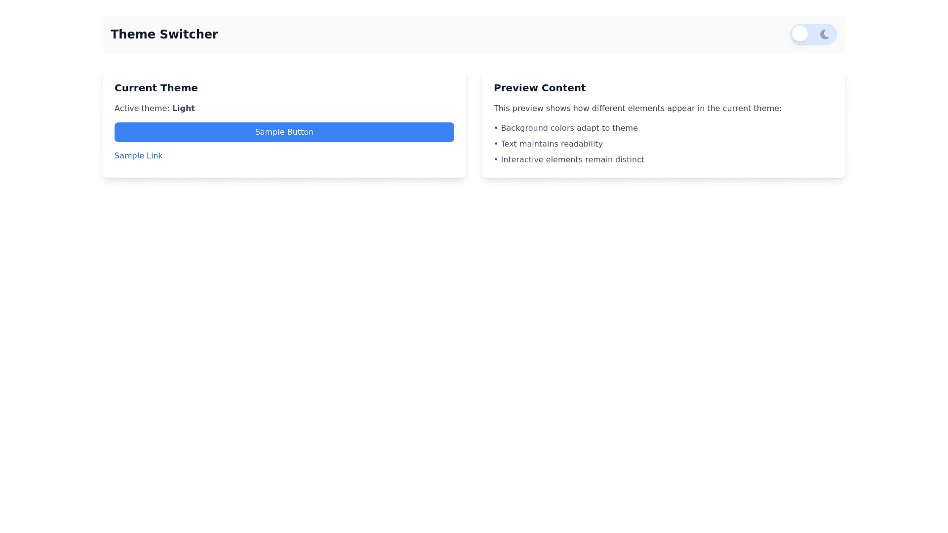 Component Preview