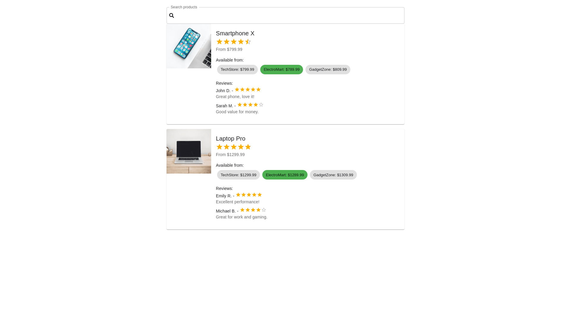 Component Preview