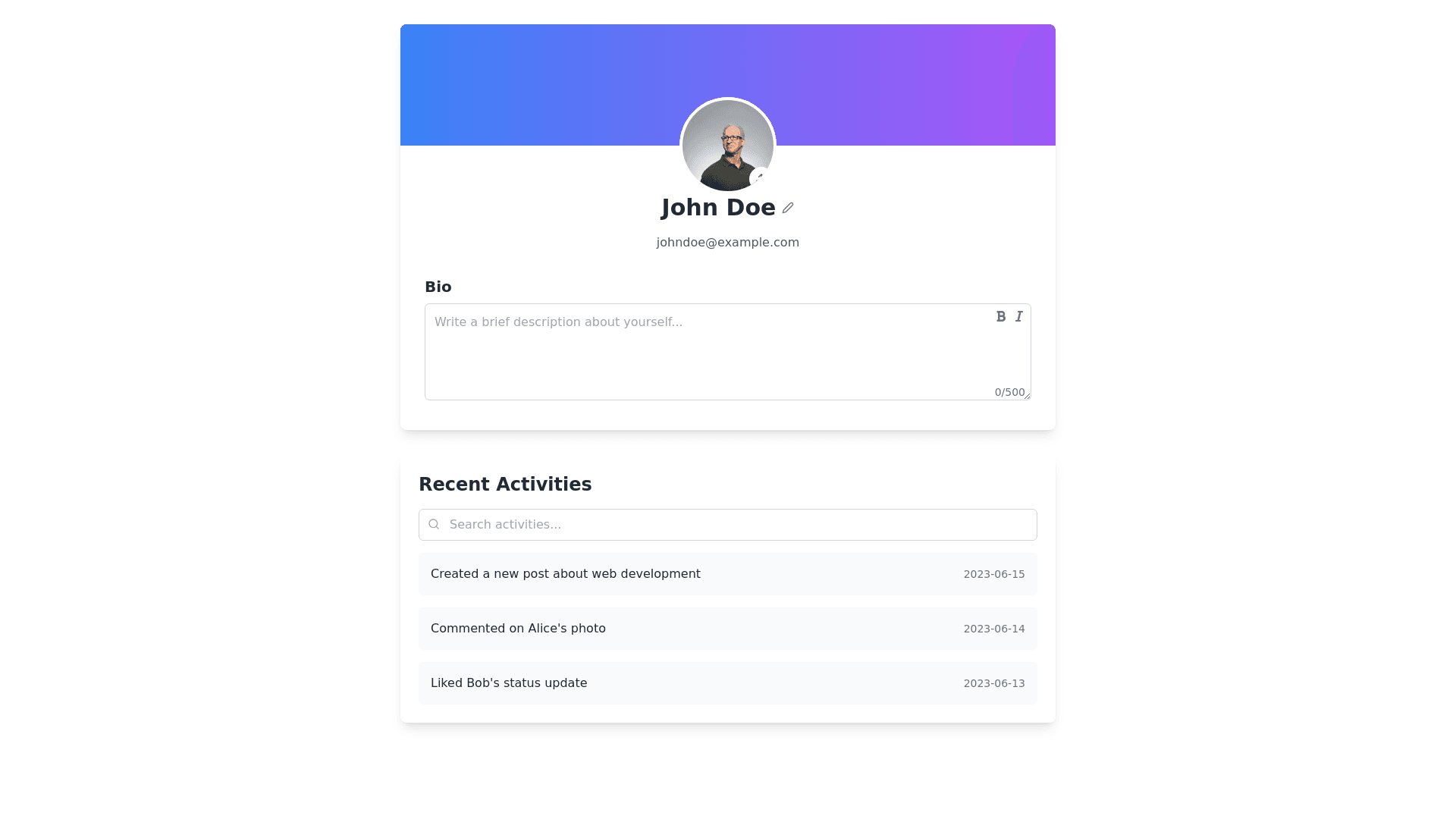 Component Preview