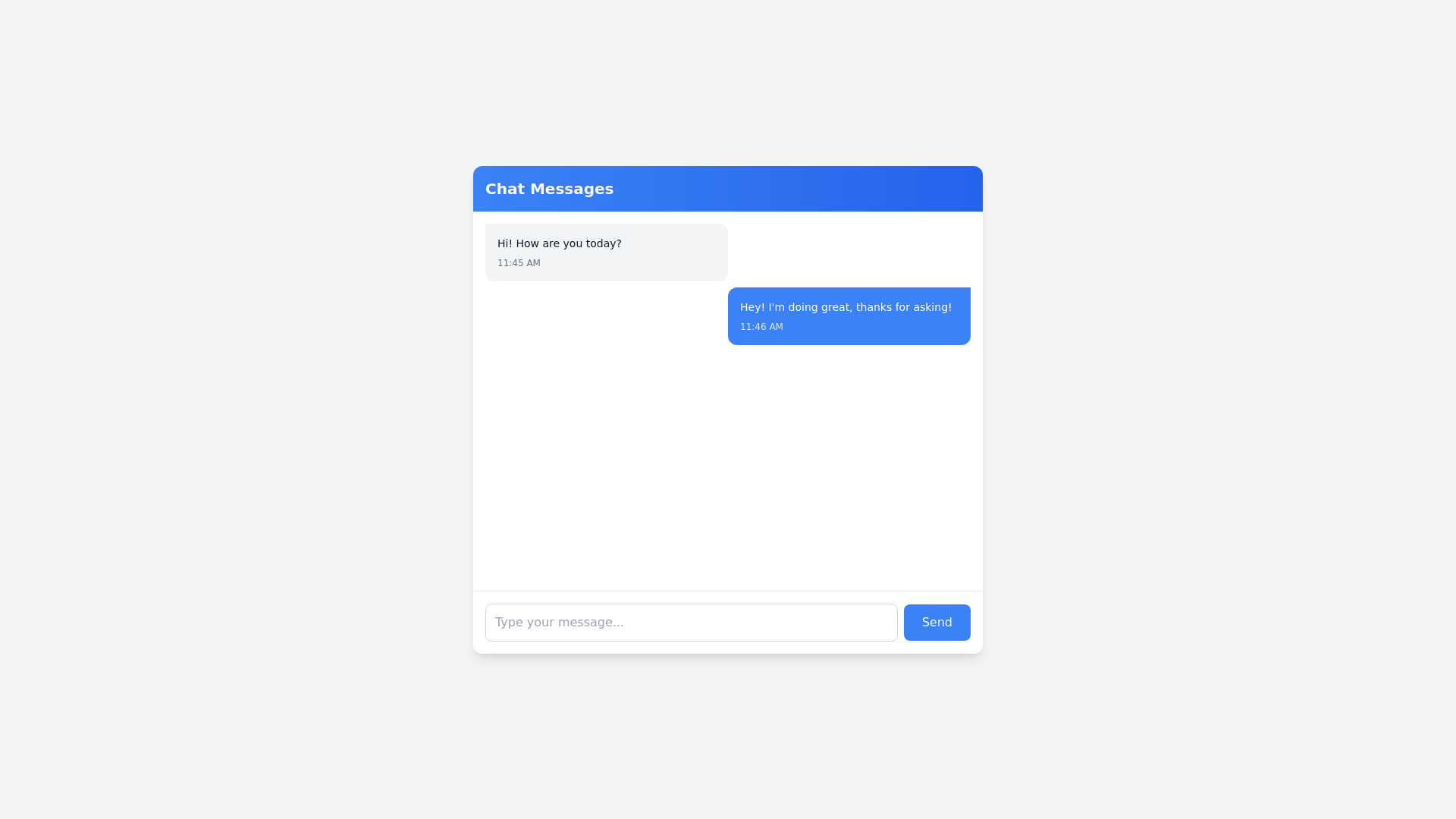 Feature Rich Chatbox - Free Html, Tailwind Component