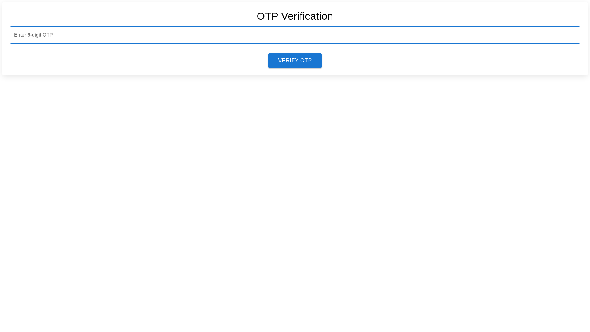 O T P Input - Free React, Mui Component