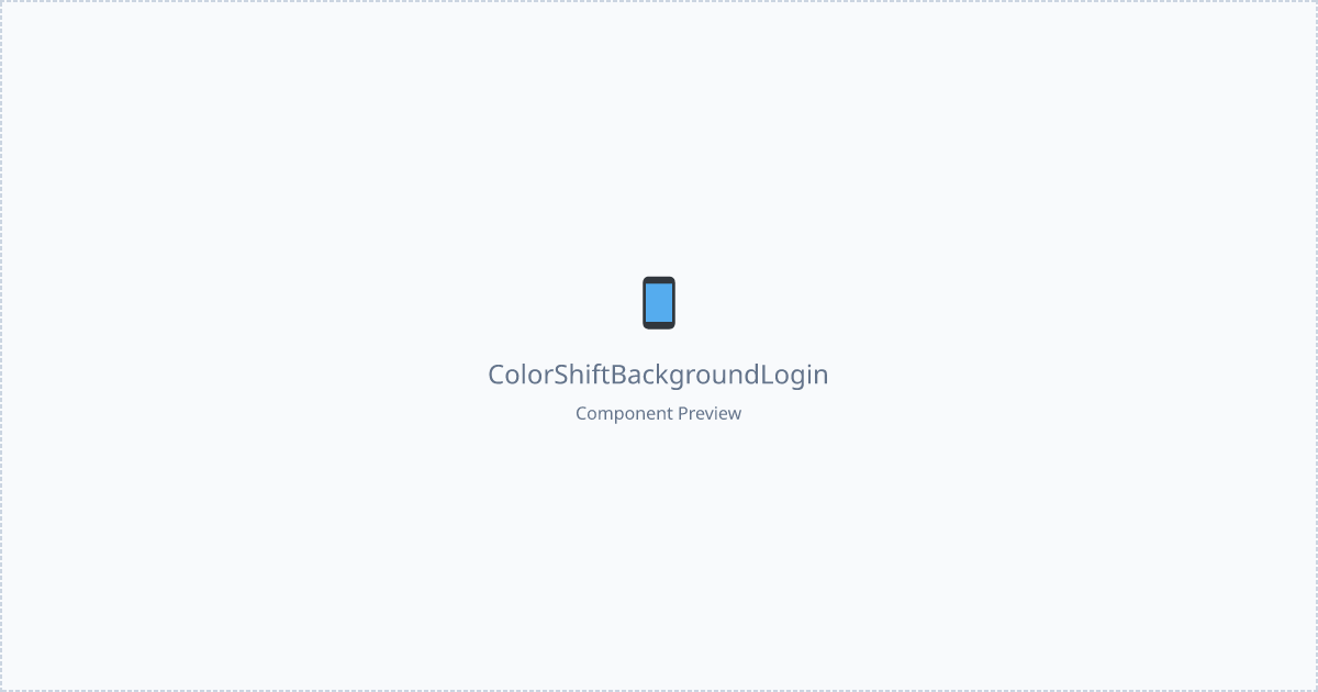 Color Shift Background Login - Free React, Mui Component