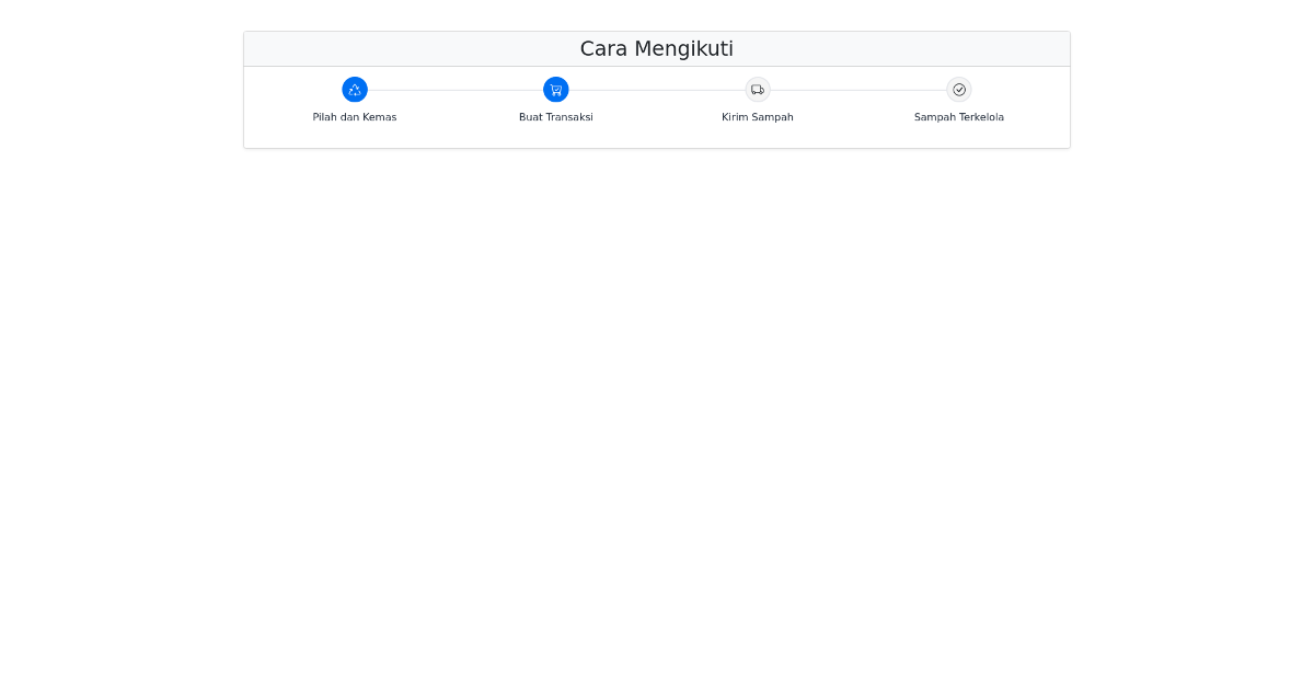 Waste Management Stepper - Free Html, Bootstrap Component