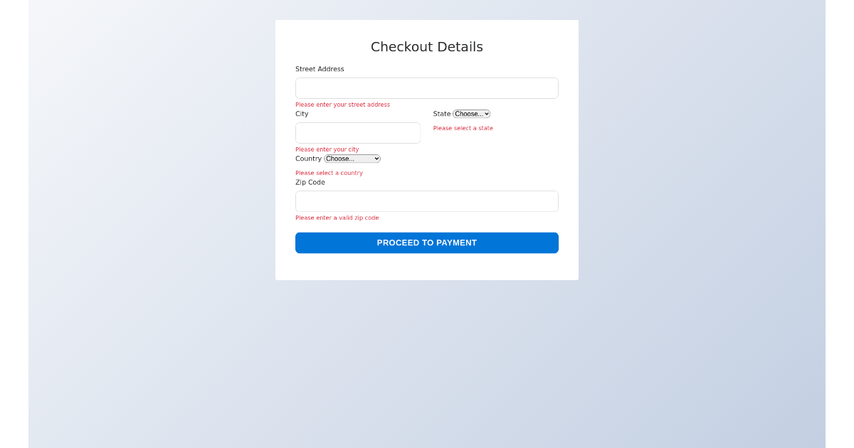 Responsive Checkout Form Free Html Bootstrap Component