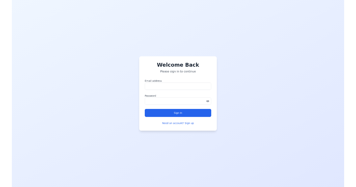 Auth System - Free Html, Bootstrap Component