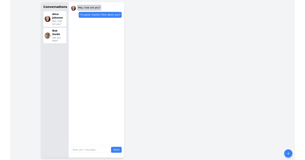 Batch Messaging Interface - Free Html, Tailwind Component