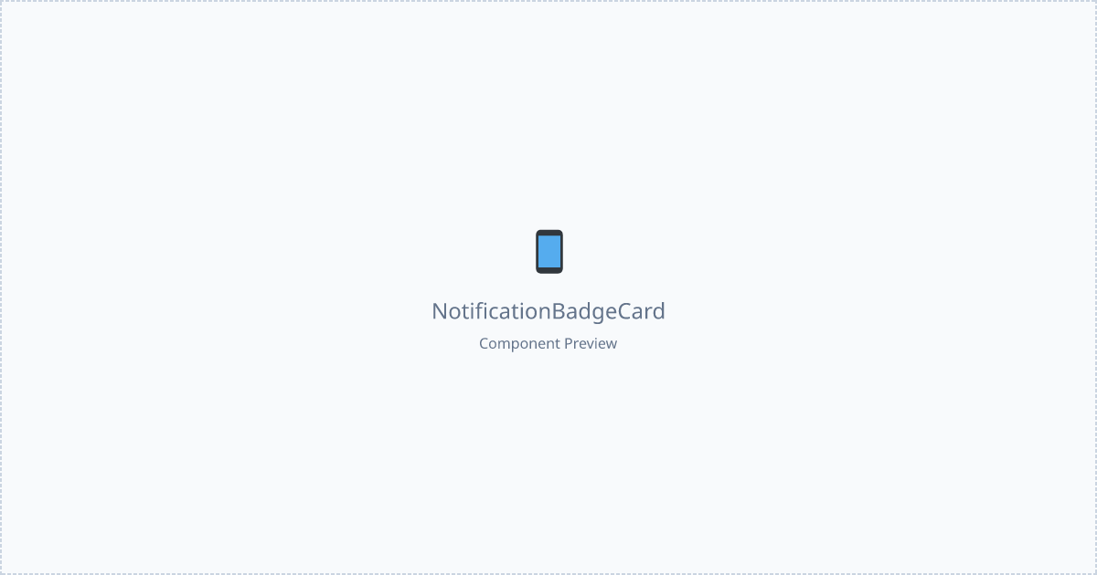 Notification Badge Card - Free React, Mui Component