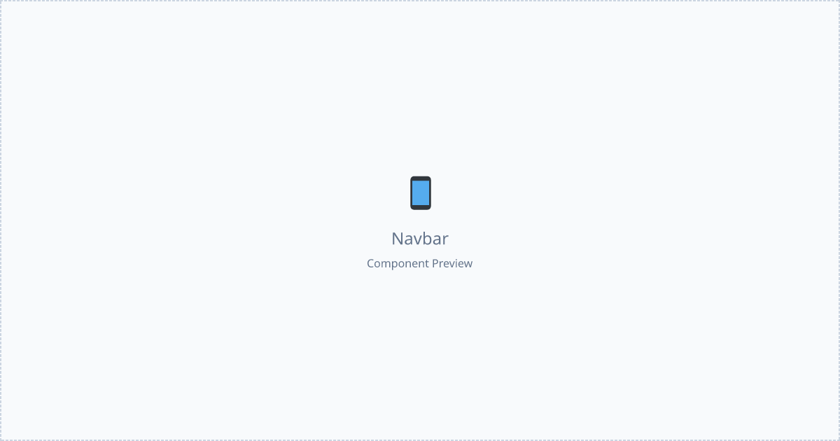 Navbar - Free React, Tailwind Component