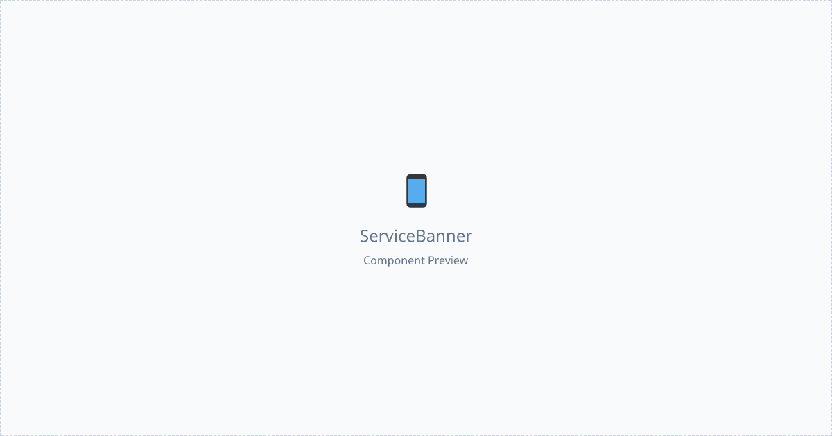 Service Banner - Free React, Tailwind Component