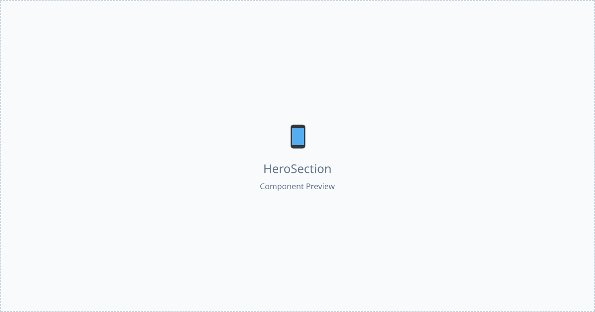 Hero Section - Free React, Tailwind Component