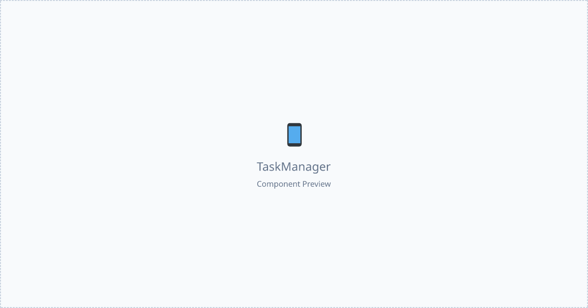 Task Manager - Free React, Tailwind Component