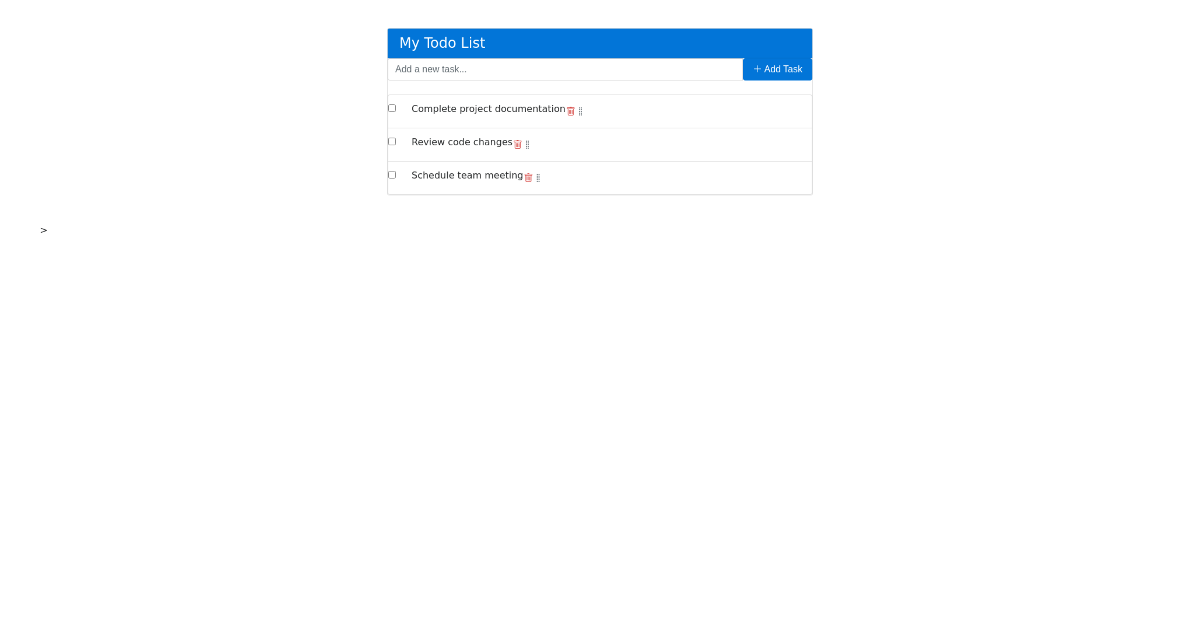 Todo List Component - Free Html, Bootstrap Component