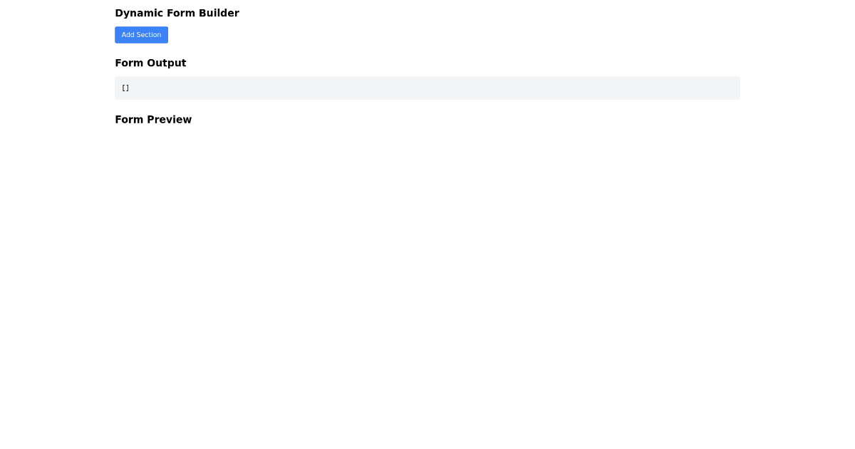 Dynamic Form Builder - Free Angular, Tailwind Component