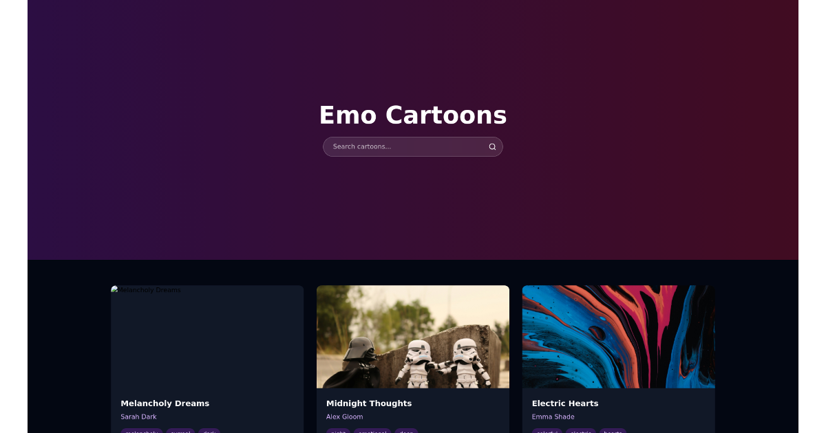 Create Engaging Emo Cartoons with React and Tailwind CSS
