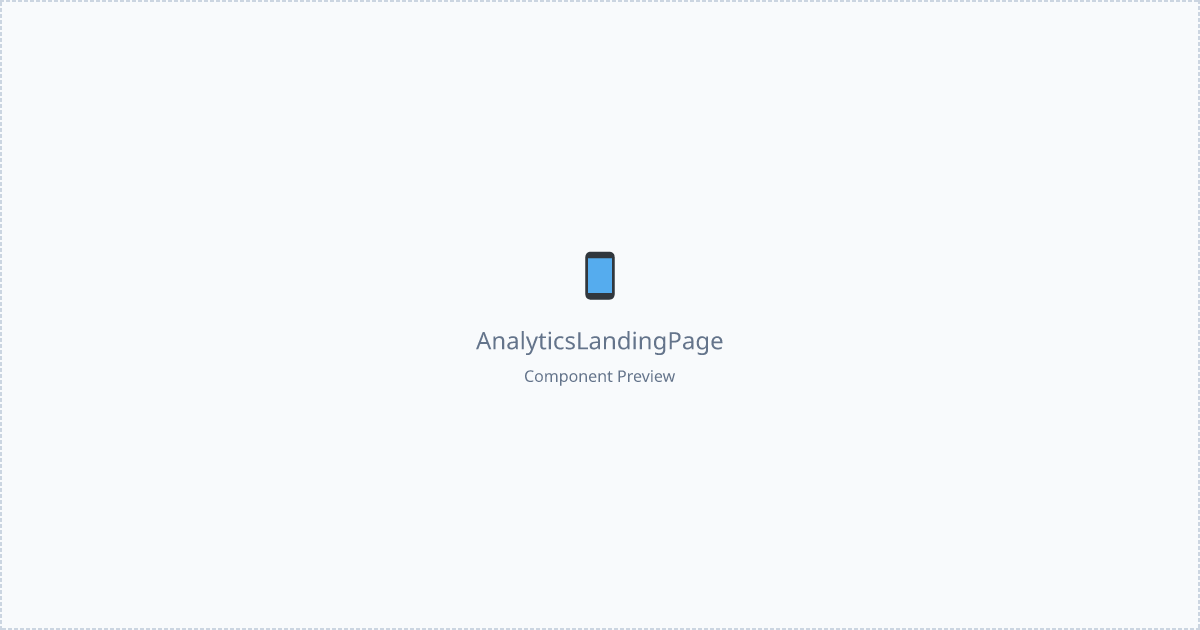 Analytics Landing Page - Free React, Tailwind Component