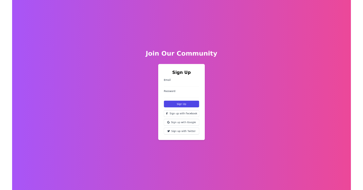 Create a Hero Section with Gradient Header in React using Tailwind