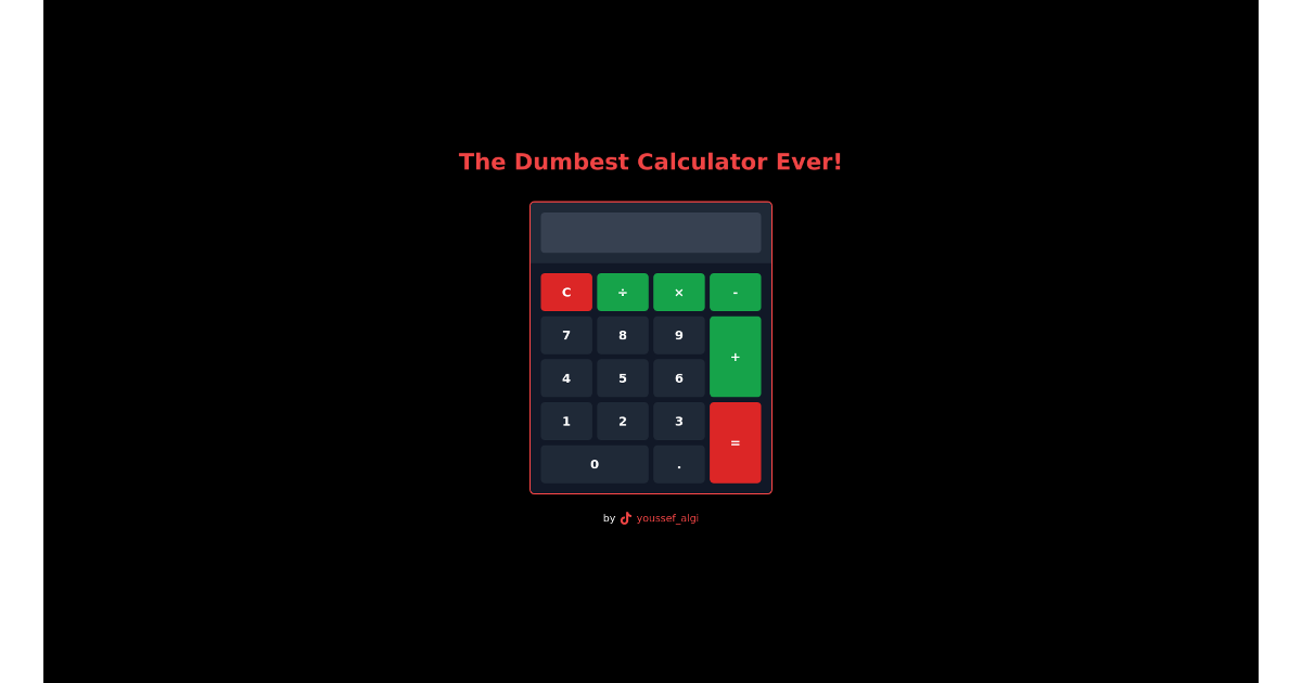 Modern Calculator - Free Html, Tailwind Component