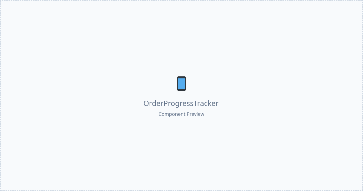 Order Progress Tracker - Free React, Tailwind Component