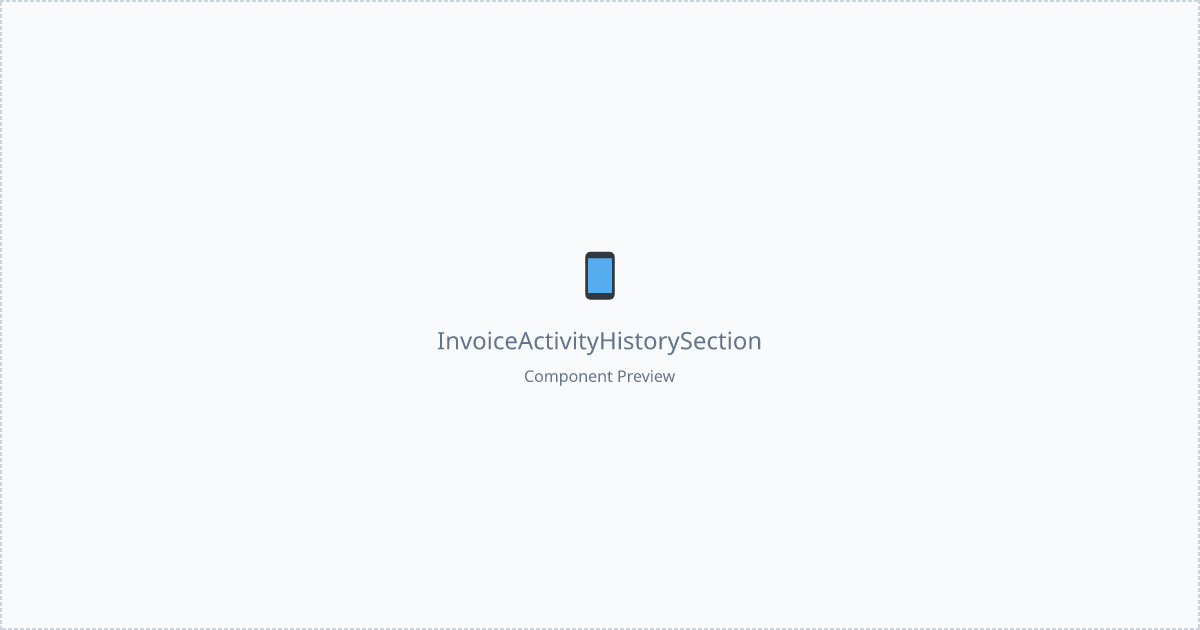 Invoice Activity History Section - Free React, Tailwind Component