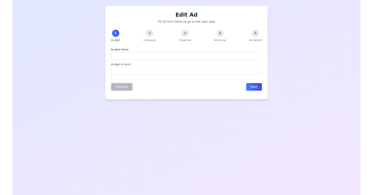 Multi-step Form Wizard - Free Html, Tailwind Component