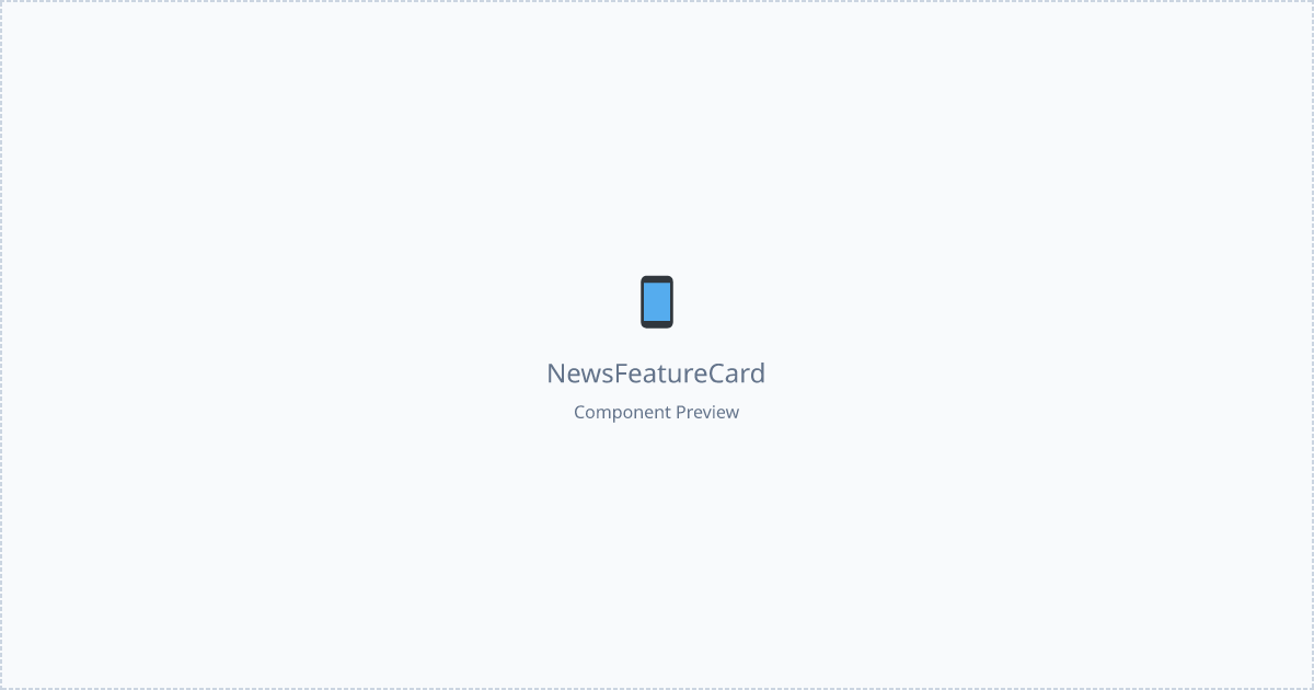 News Feature Card - Free React, Tailwind Component