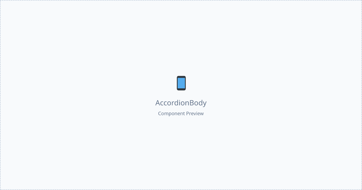 Accordion Body - Free React, Tailwind Component