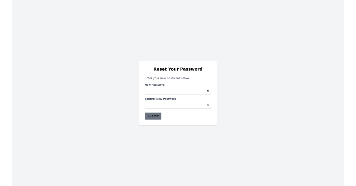 Password Reset Form - Free React, Tailwind Component