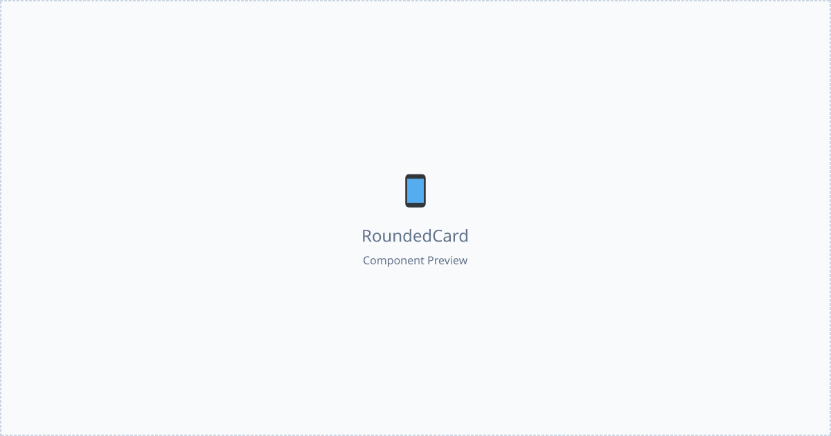 Rounded Card - Free React, Tailwind Component