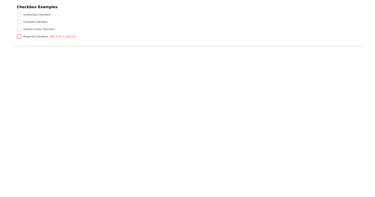 Checkbox Free React Tailwind Component