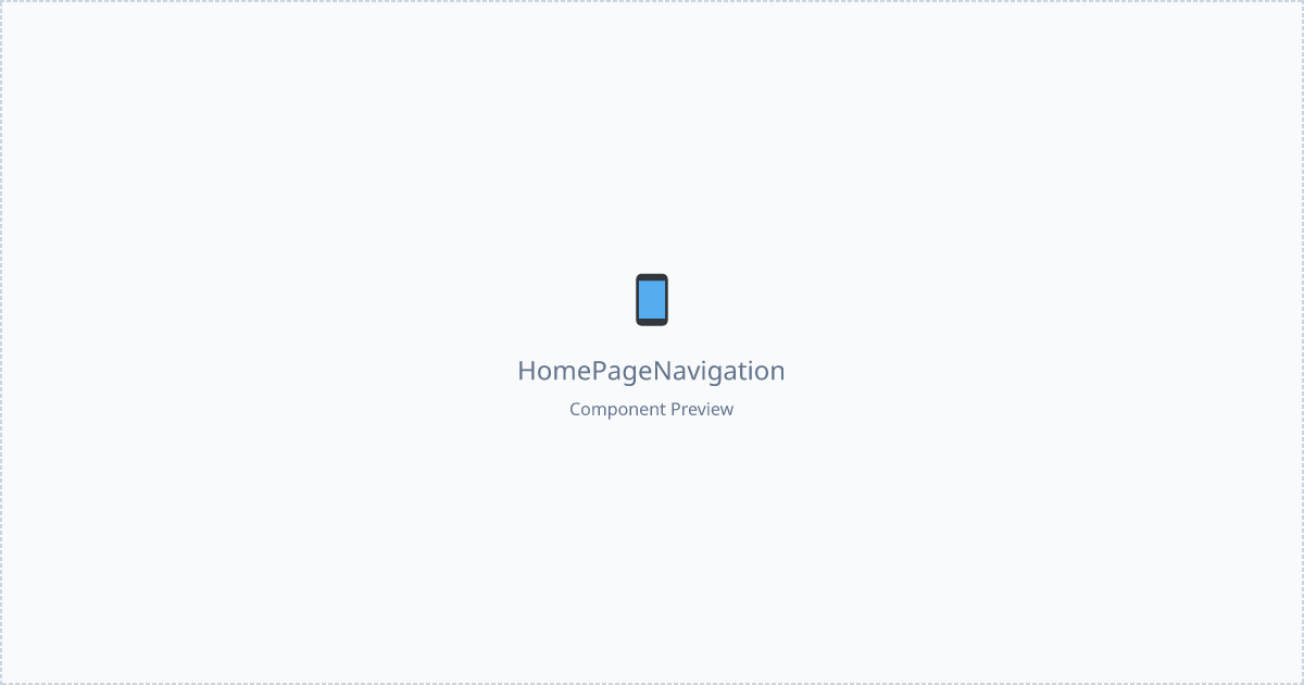 Home Page Navigation - Free React, Mui Component