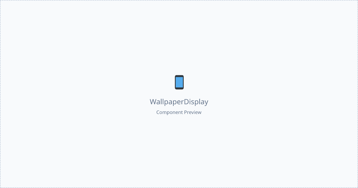 Wallpaper Display - Free React, Tailwind Component
