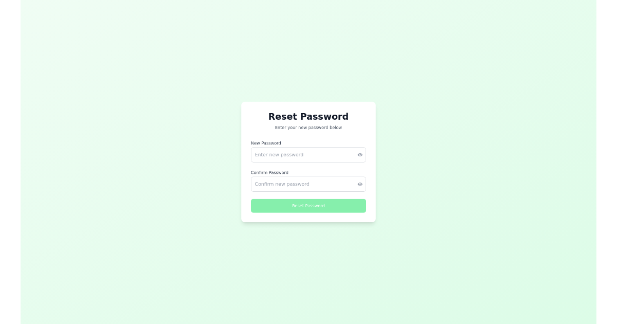 Reset Password - Free React, Tailwind Component
