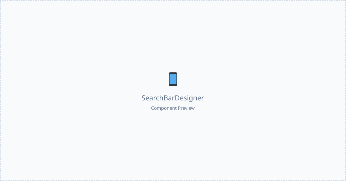 Search Bar Designer - Free React, Tailwind Component