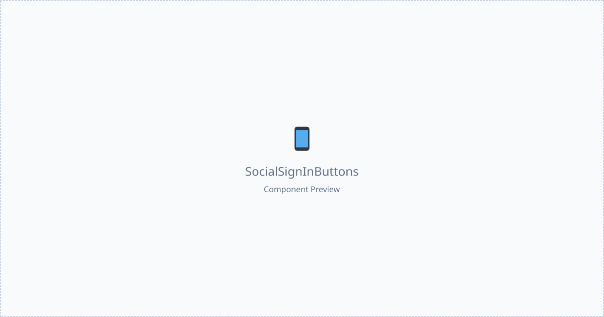 Social Sign in Buttons - Free React, Mui Component