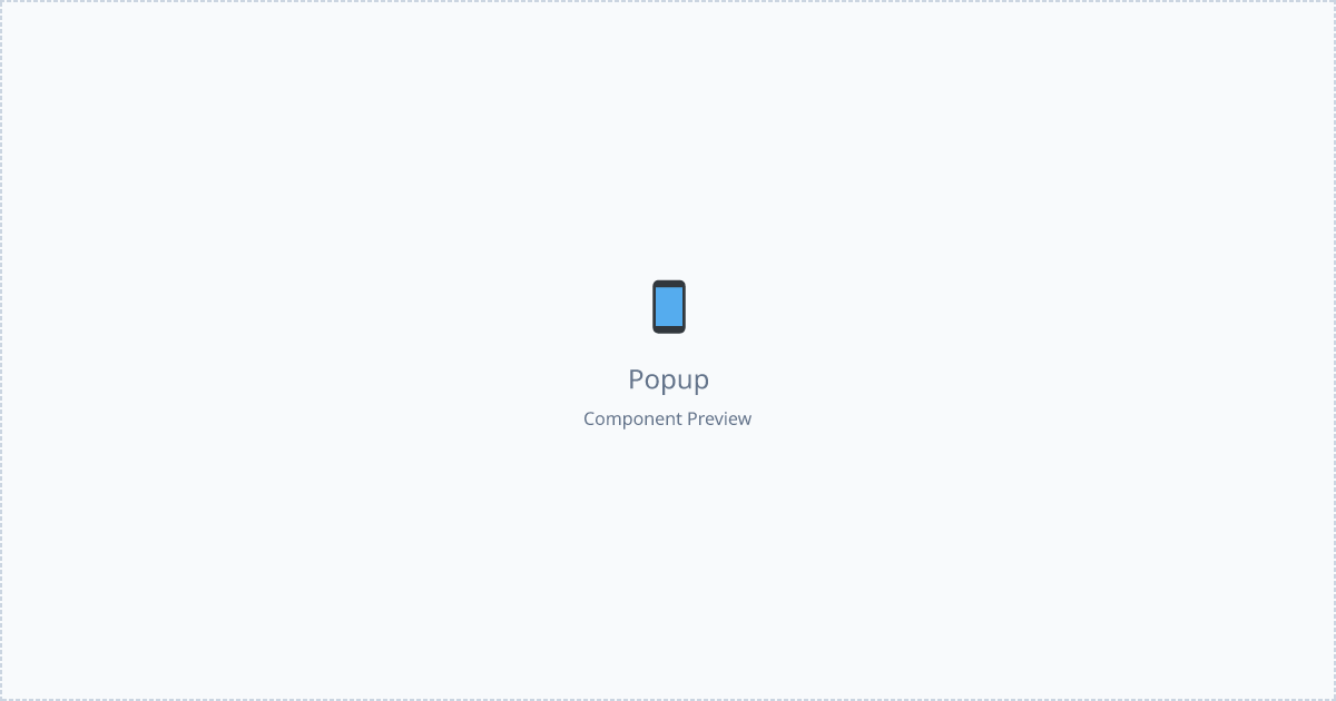 Popup - Free React, Mui Component